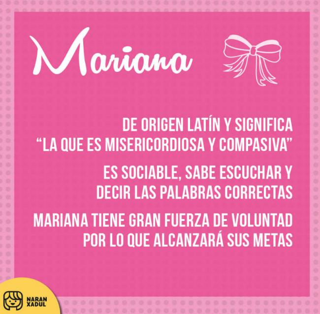 Significado Del Nombre Mariana